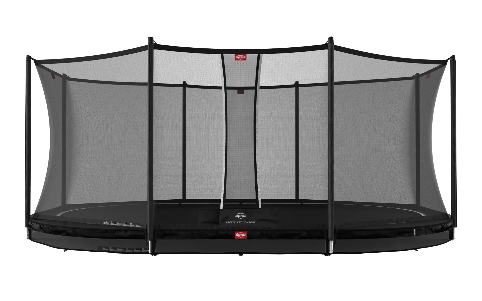 Trampoline ovaal met net