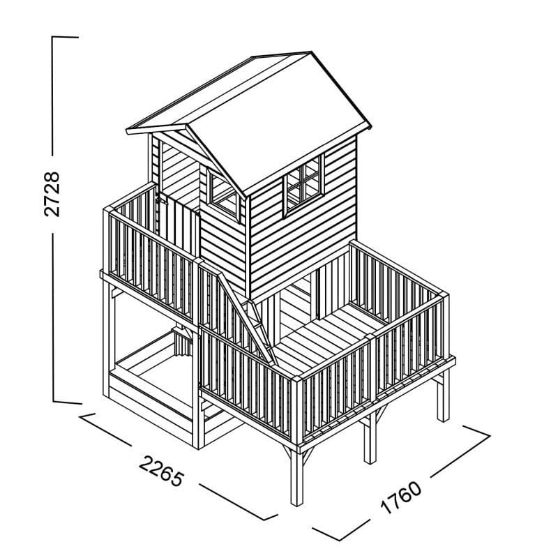 Houten speelhuisje Panter - Afbeelding 16