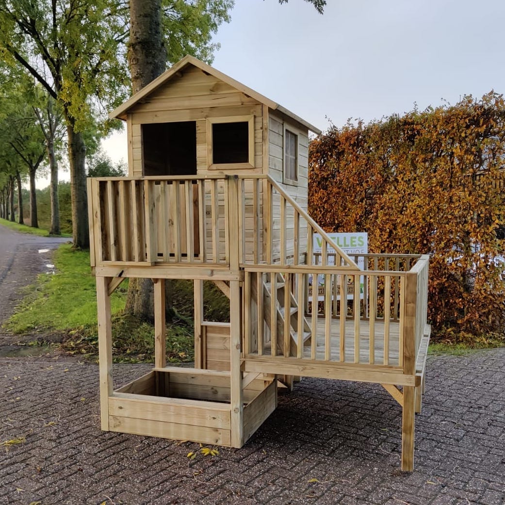 Houten speelhuisje Panter - Afbeelding 4