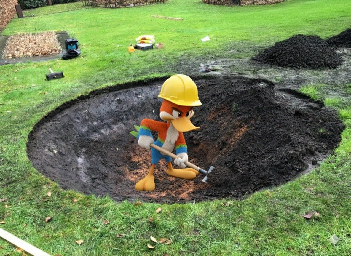 Trampoline ingraven of op poten wat is beter