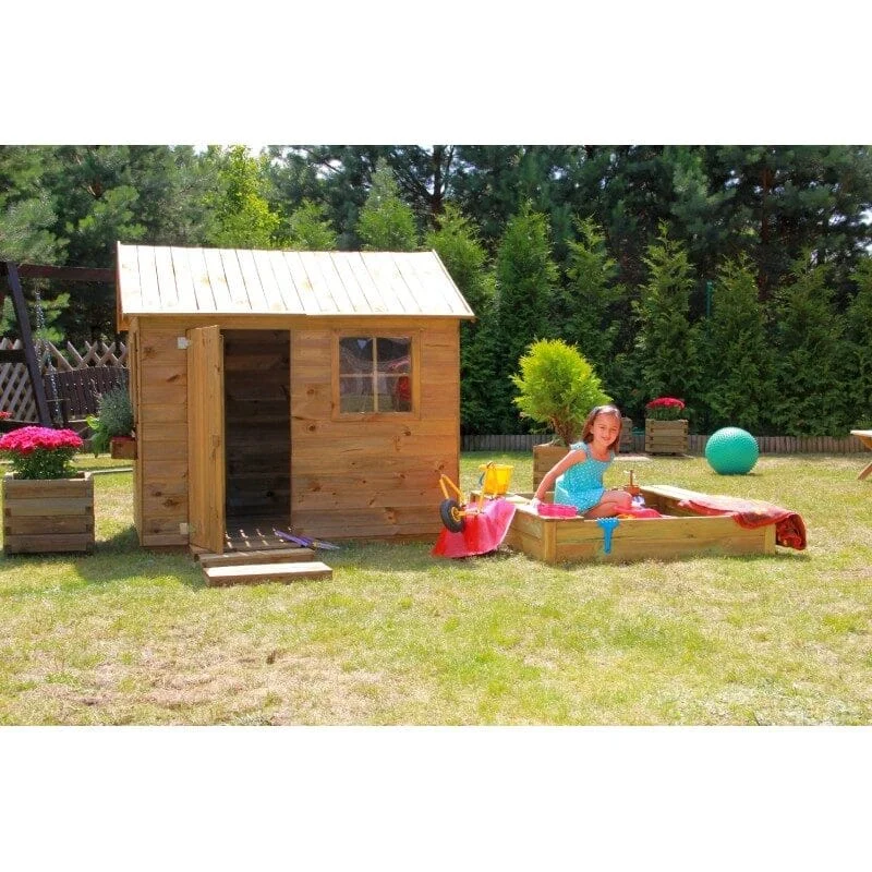 Houten speelhuisje Wasbeer - Afbeelding 3