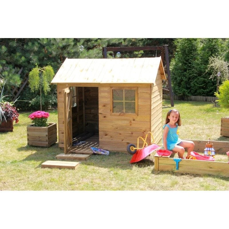Houten speelhuisje Wasbeer - Afbeelding 2