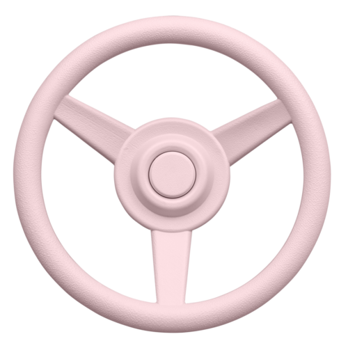 Stuurwiel autostuur voor speelhuisje | ⌀30 - Pastel roze
