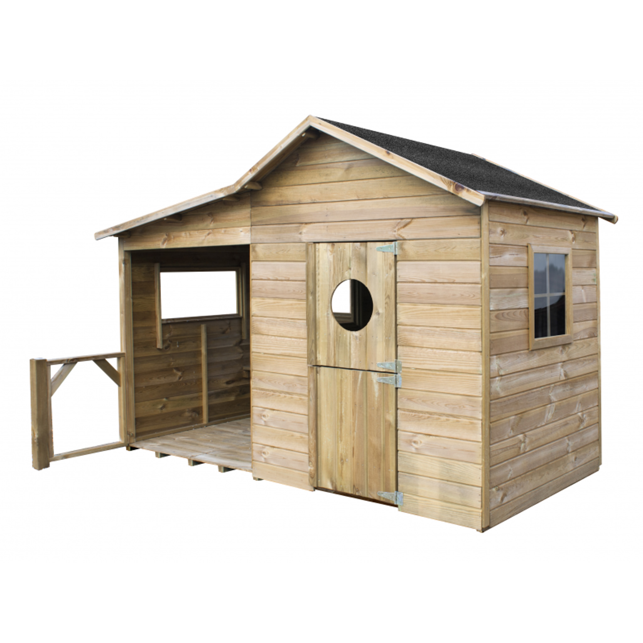 Houten speelhuisje Ijsbeer - Afbeelding 2