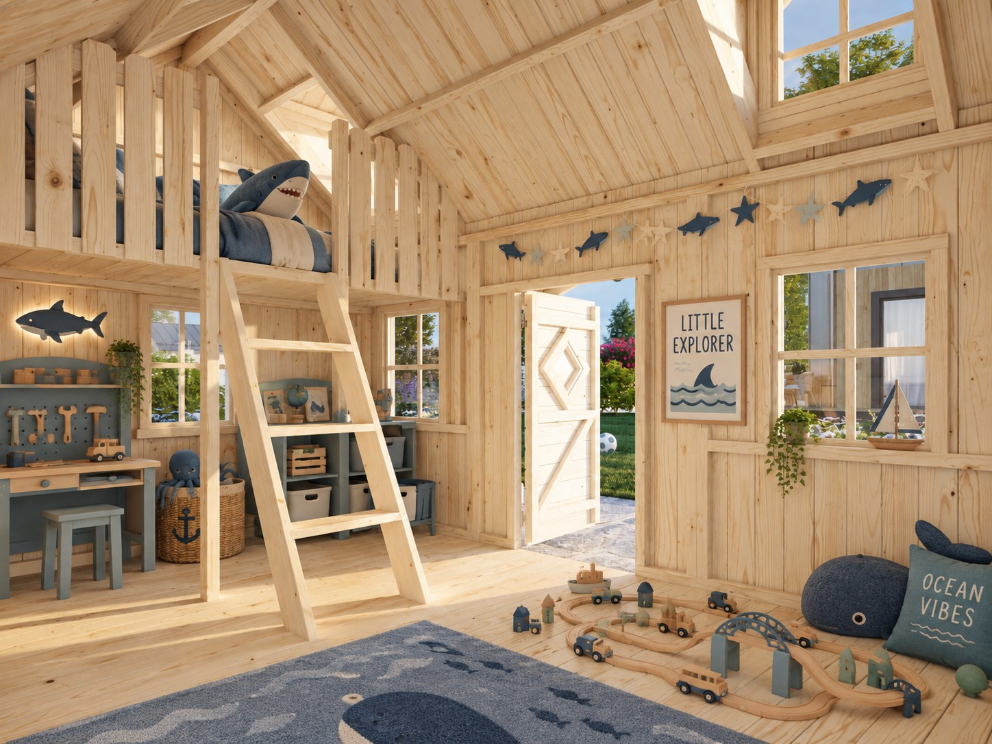 Houten speelhuisje Libelle - Premium - Afbeelding 3